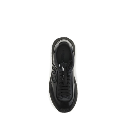 Baskets Dolce & Gabbana noires en cuir de veau Bos Taurus