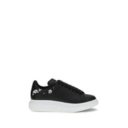 Baskets Alexander McQueen Chunky en cuir de veau noir Bos Taurus