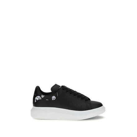 Baskets Alexander McQueen Chunky en cuir de veau noir Bos Taurus
