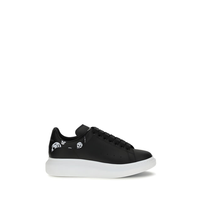 Baskets Alexander McQueen Chunky en cuir de veau noir Bos Taurus
