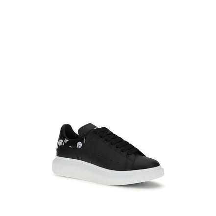 Baskets Alexander McQueen Chunky en cuir de veau noir Bos Taurus