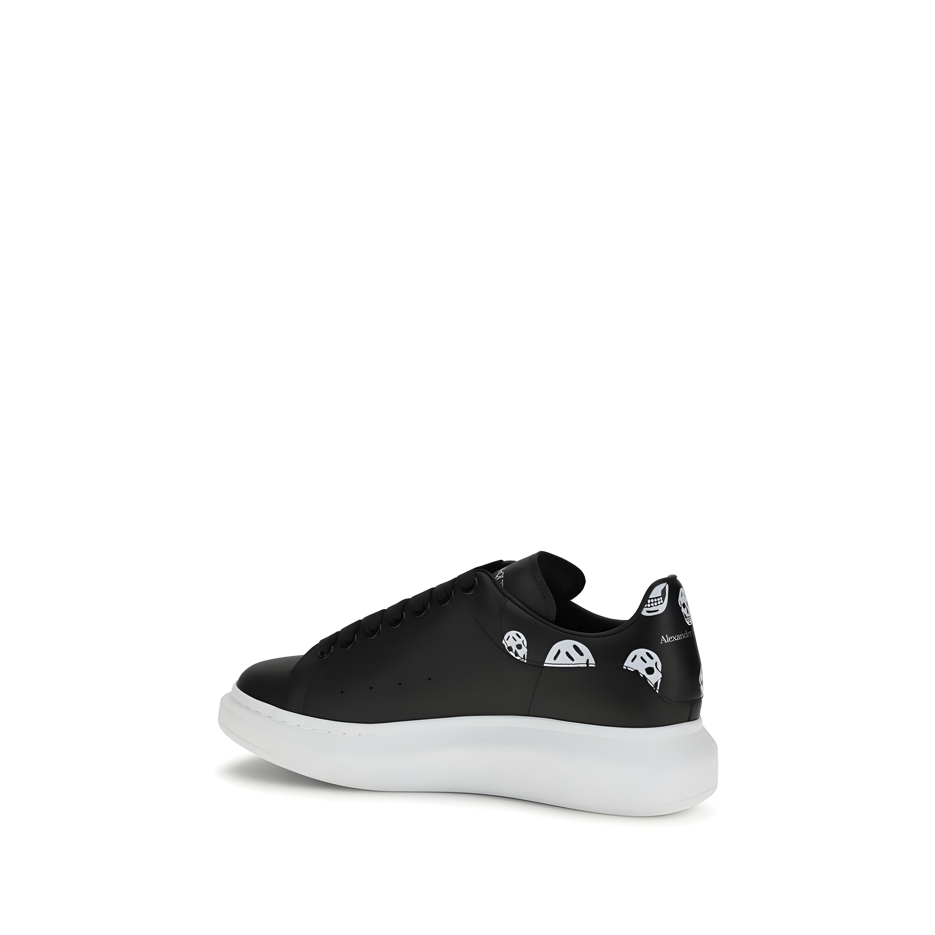 Baskets Alexander McQueen Chunky en cuir de veau noir Bos Taurus