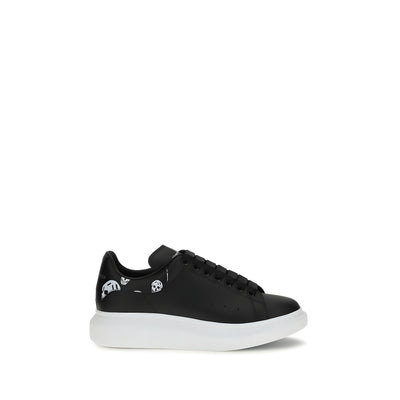 Baskets Alexander McQueen Chunky en cuir de veau noir Bos Taurus