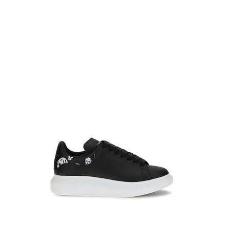 Baskets Alexander McQueen Chunky en cuir de veau noir Bos Taurus