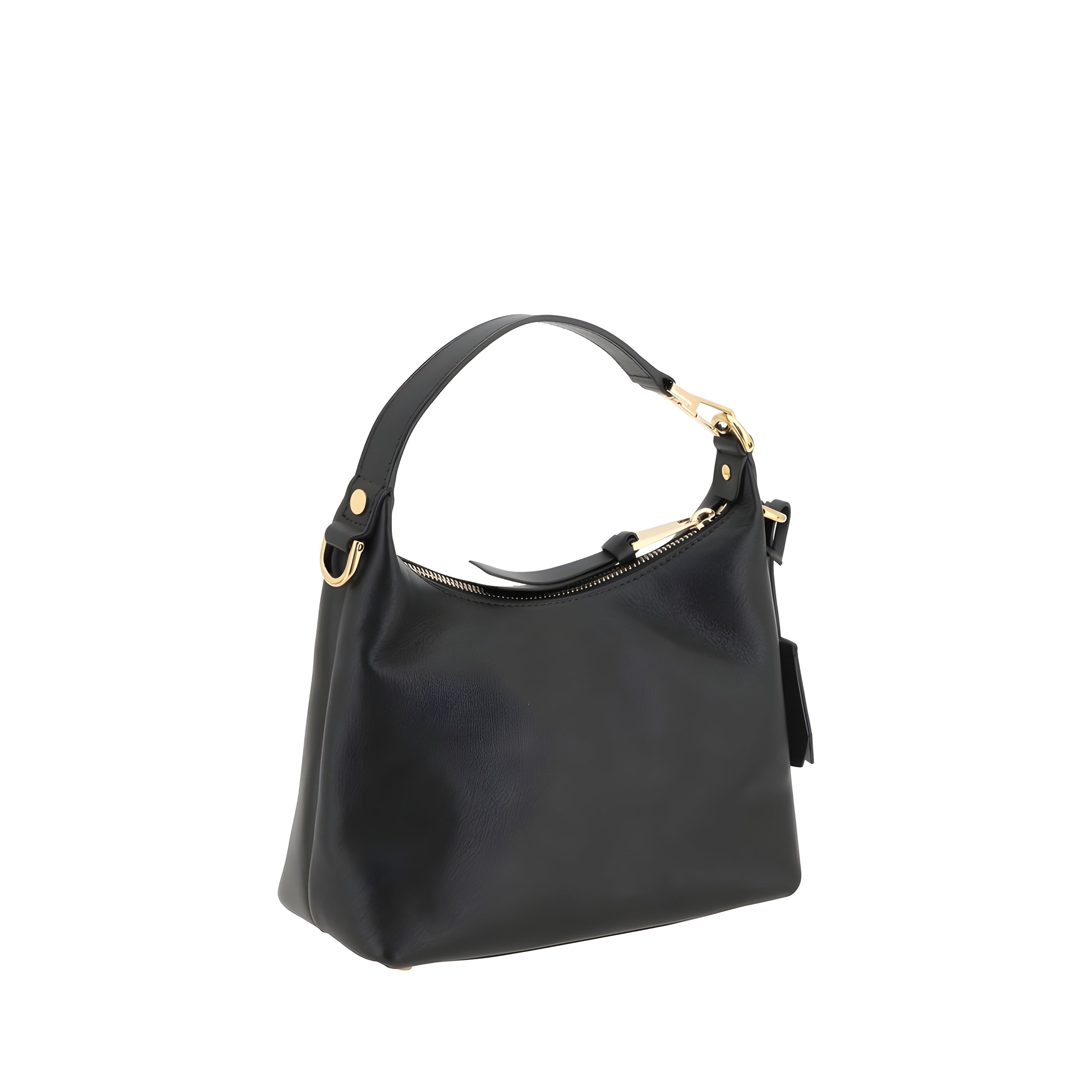 Sac à main Versace en cuir de veau noir Bos Taurus