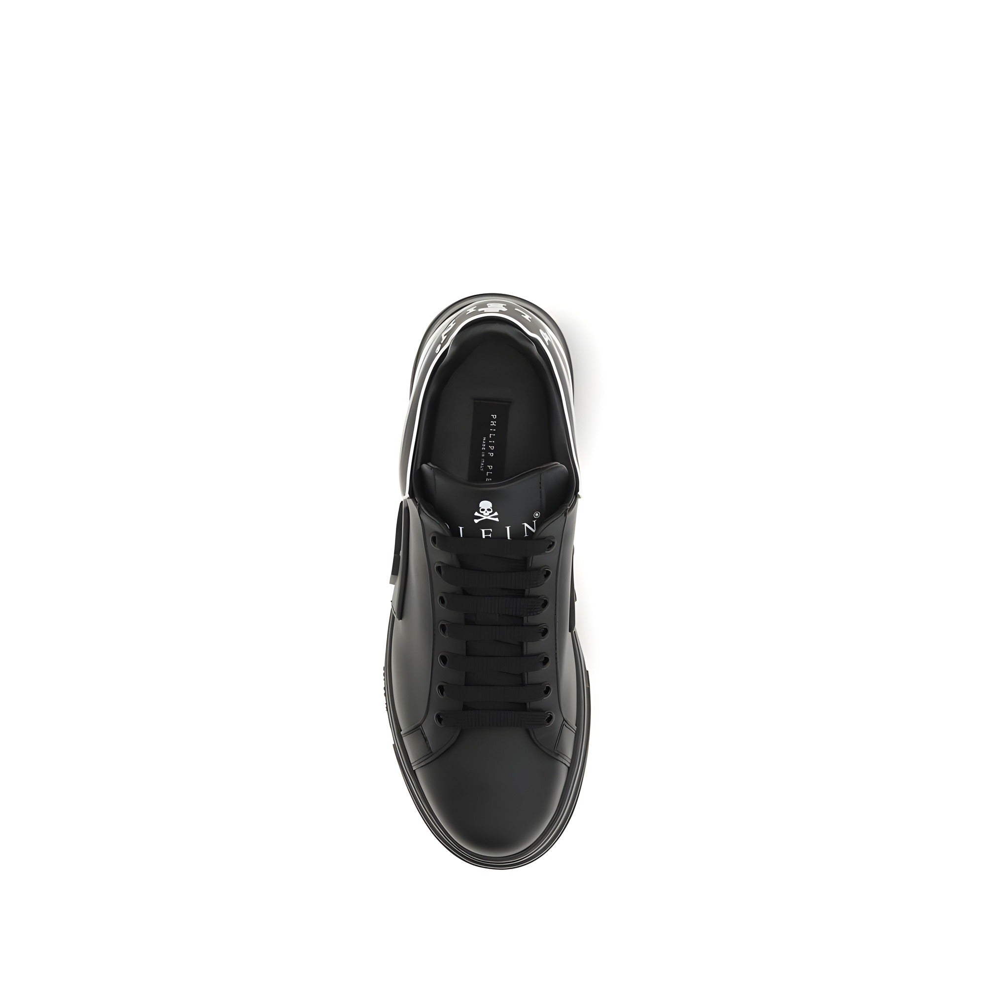 Philipp Plein Black Low Top Sneakers