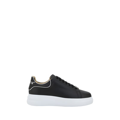 Baskets basses Philipp Plein en cuir de veau noir Bos Taurus