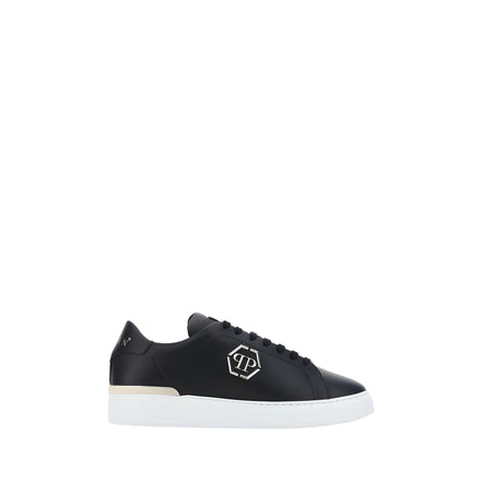 Philipp Plein Black Low Top Sneakers