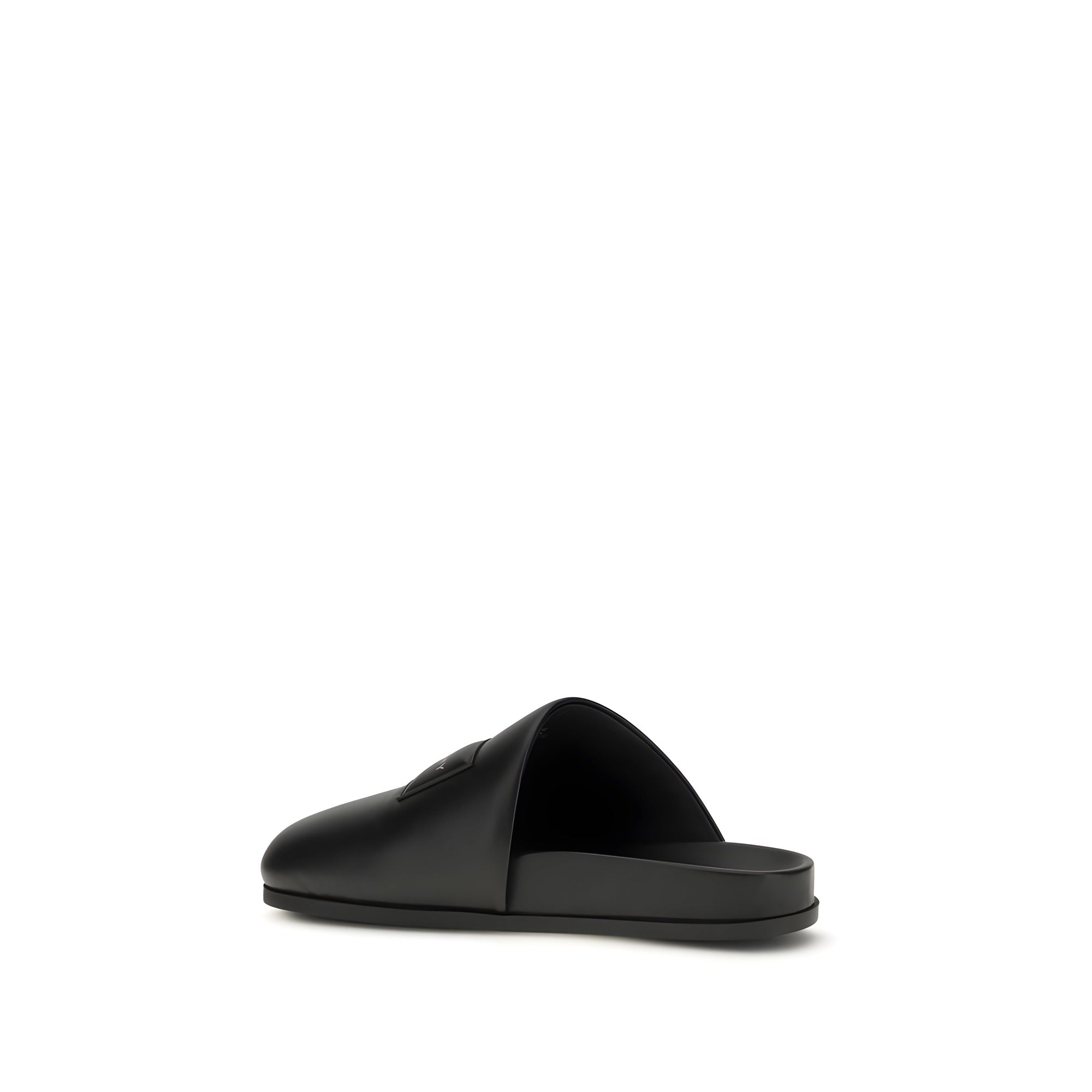 Mules Givenchy en cuir de veau noir Bos Taurus