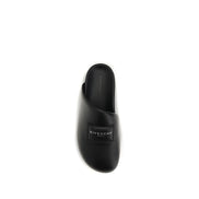 Mules Givenchy en cuir de veau noir Bos Taurus