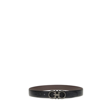 Ceinture Ferragamo en cuir de veau noir Bos Taurus, taille standard