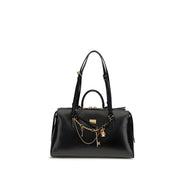 Sac à bandoulière Dolce & Gabbana en cuir de veau noir Bos Taurus