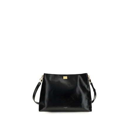 Sac à bandoulière Dolce & Gabbana en cuir de veau noir Bos Taurus