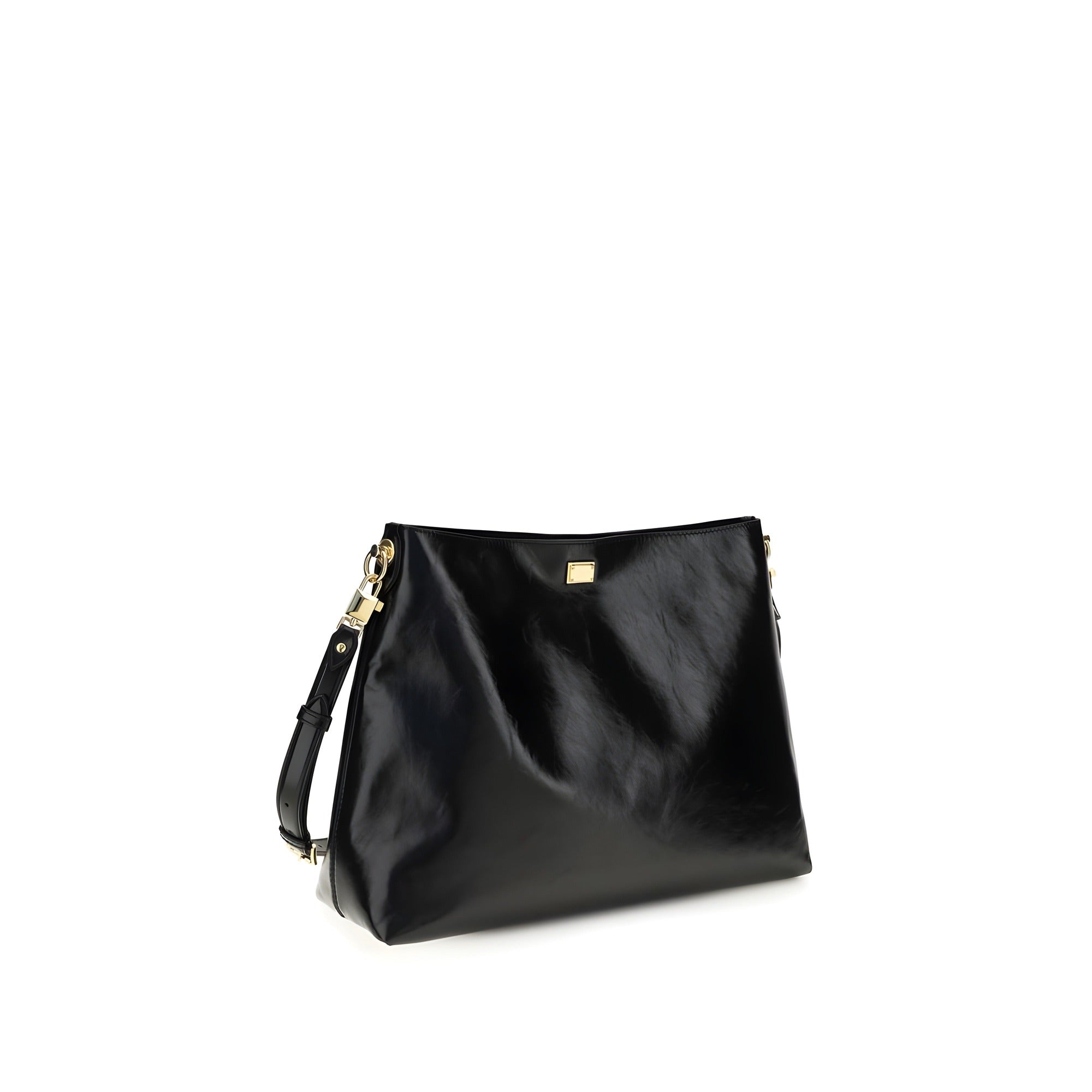Sac à bandoulière Dolce & Gabbana en cuir de veau noir Bos Taurus