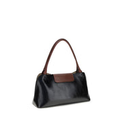 Sac bandoulière Versace en cuir de veau noir Bos Taurus
