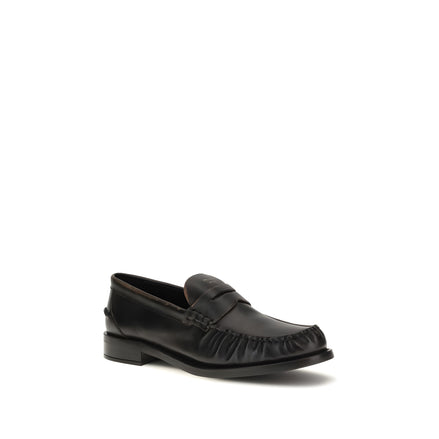 Prada Black Slip-On Loafers