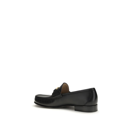 Mocassins à enfiler Valentino Garavani en cuir de veau noir