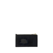 Portefeuille Saint Laurent en Cuir de Veau Noir Bos Taurus