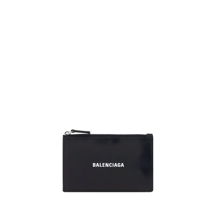 Portefeuille Balenciaga en cuir de veau noir Bos Taurus