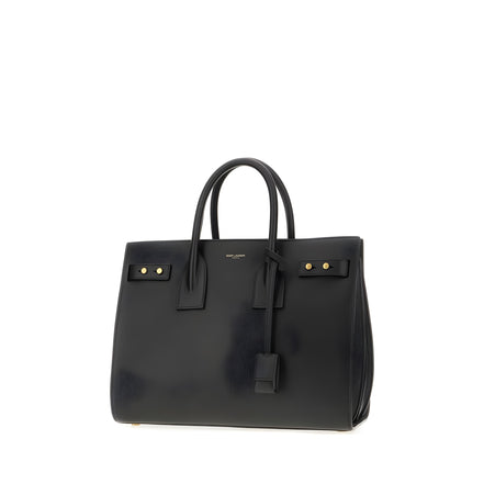 Saint Laurent Black Sac De Jour Handbag
