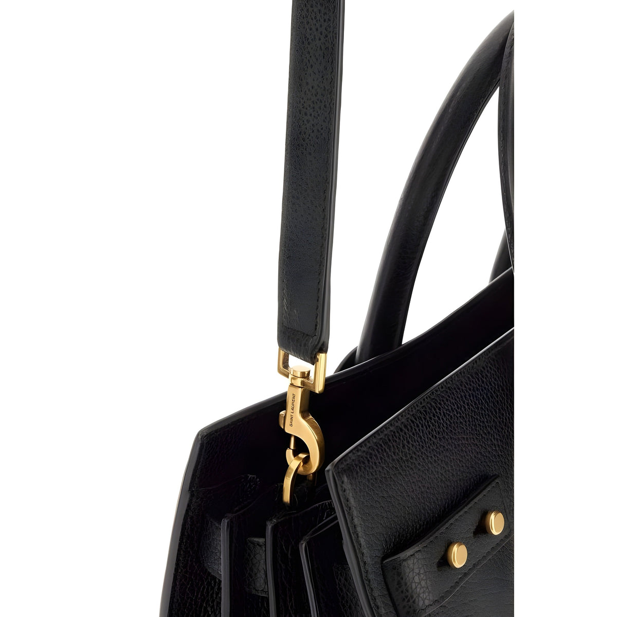 Saint Laurent Black Sac De Jour Handbag