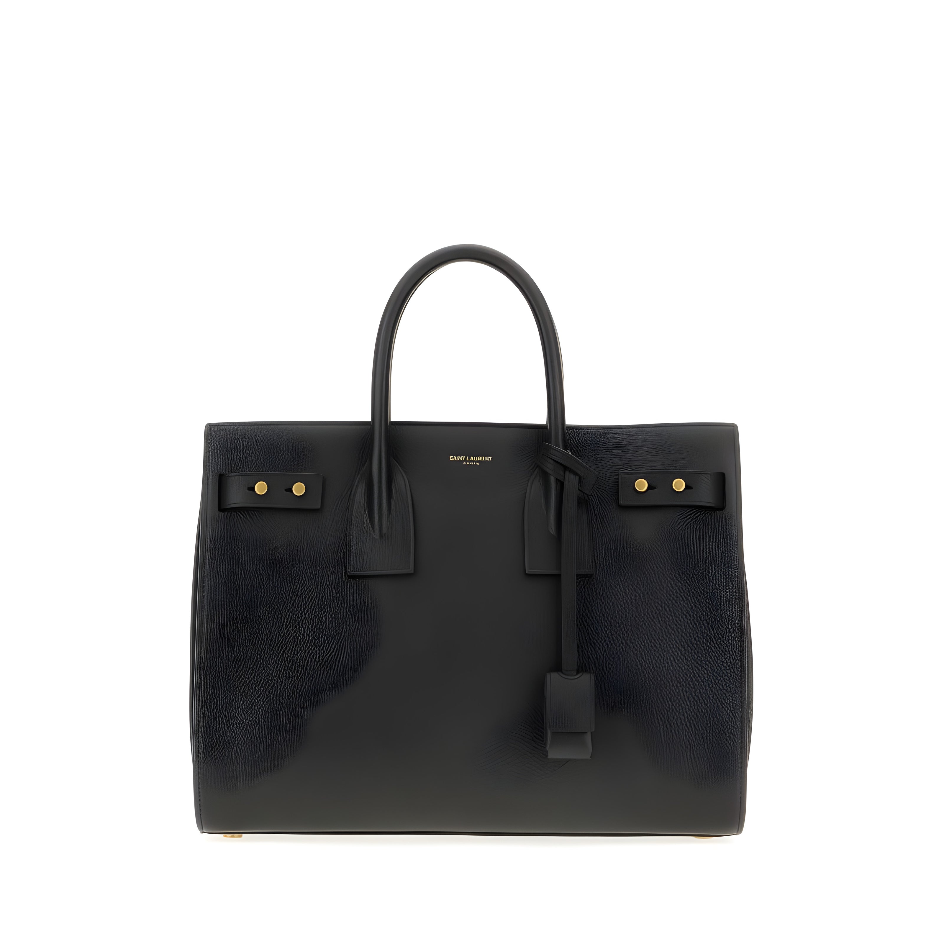 Sac à main Saint Laurent Sac De Jour en cuir de veau noir
