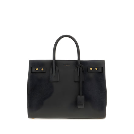 Sac à main Saint Laurent Sac De Jour en cuir de veau noir