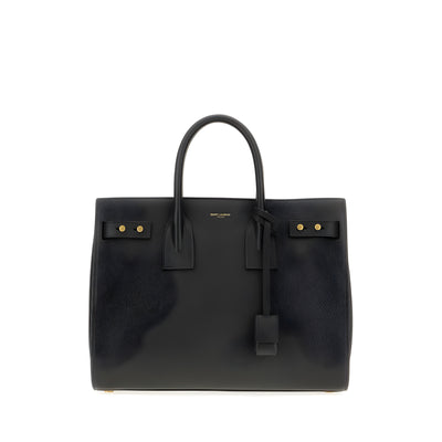 Saint Laurent Black Sac De Jour Handbag