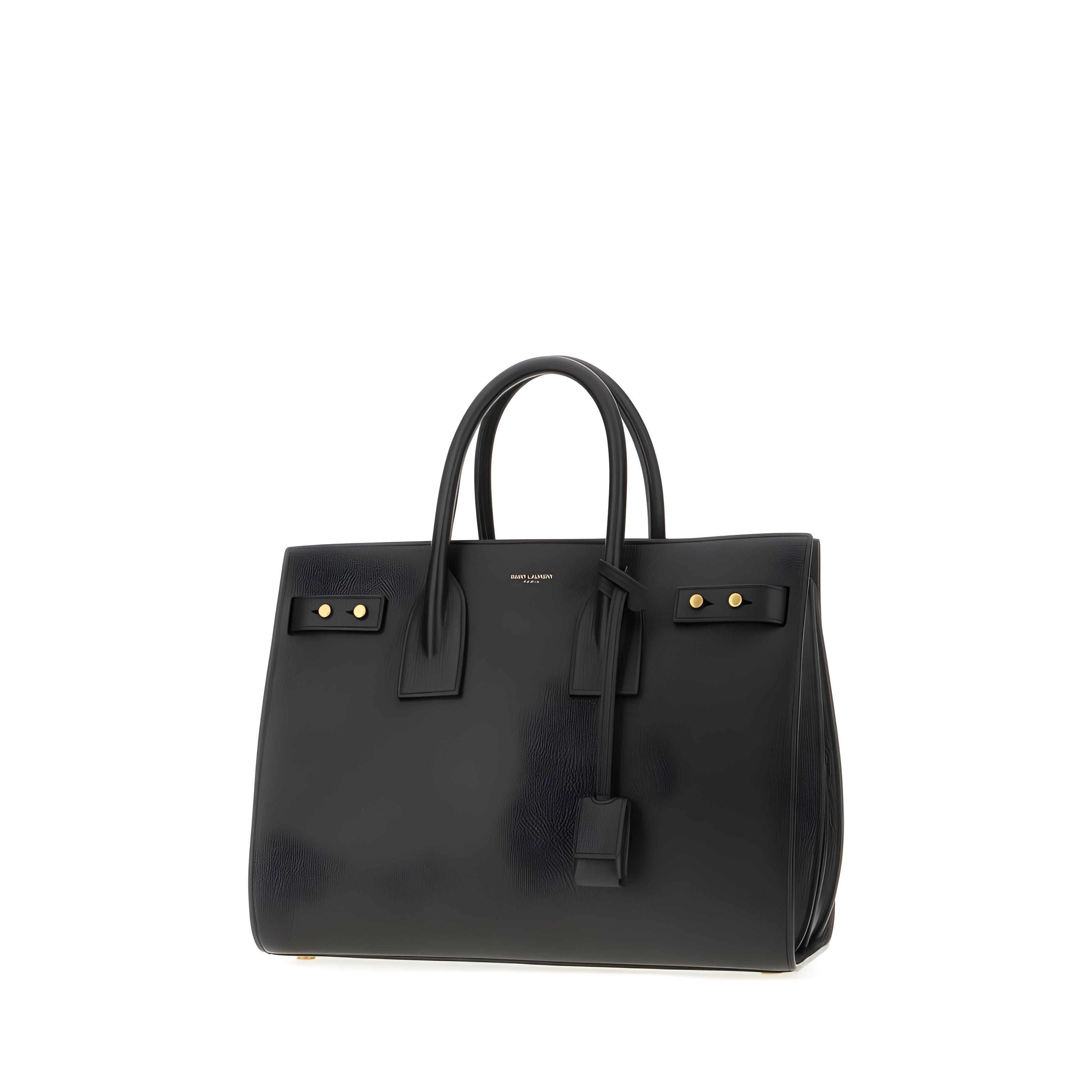 Sac à main Saint Laurent Sac De Jour en cuir de veau noir