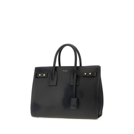 Sac à main Saint Laurent Sac De Jour en cuir de veau noir