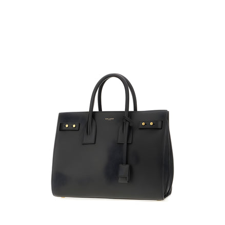 Saint Laurent Black Sac De Jour Handbag