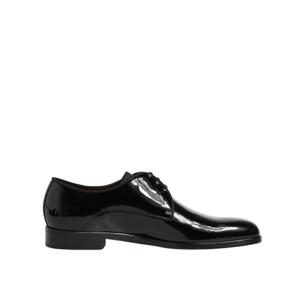 Chaussures habillées Richelieu en cuir de veau noir Dolce & Gabbana