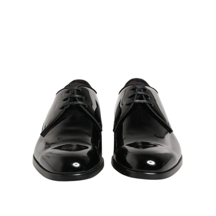 Chaussures habillées Richelieu en cuir de veau noir Dolce & Gabbana