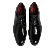 Chaussures habillées Richelieu en cuir de veau noir Dolce & Gabbana