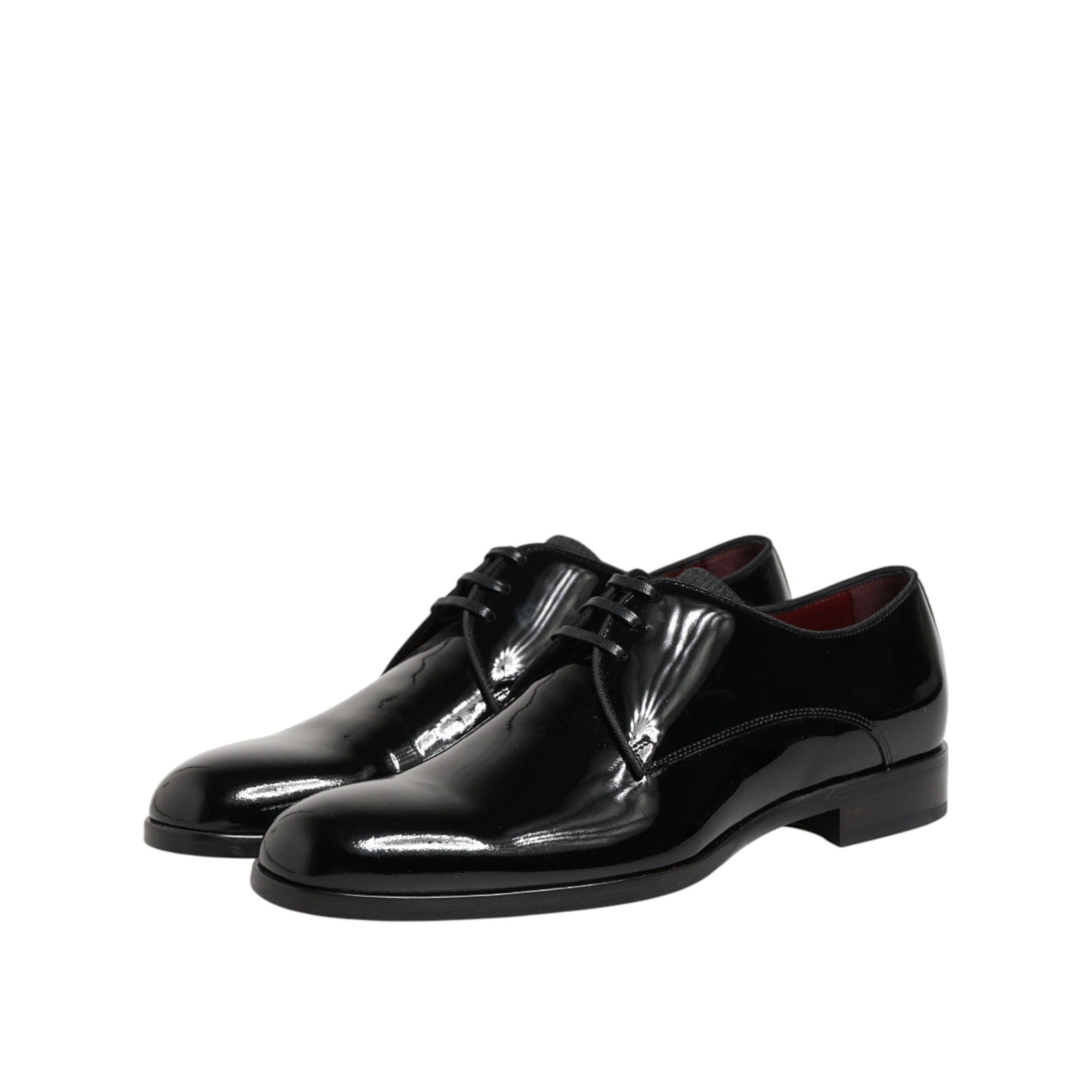 Chaussures habillées Richelieu en cuir de veau noir Dolce & Gabbana