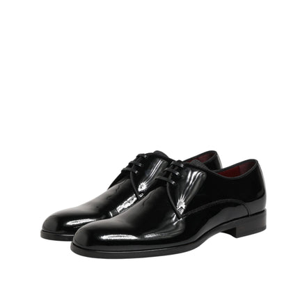 Chaussures habillées Richelieu en cuir de veau noir Dolce & Gabbana