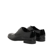 Chaussures habillées Richelieu en cuir de veau noir Dolce & Gabbana