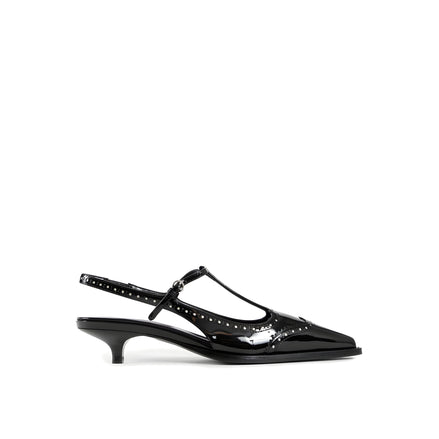 Miu Miu Black Mid Heel Pumps
