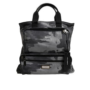 Dolce & Gabbana Black Camouflage Logo Shoulder Bag