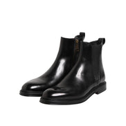 Dolce & Gabbana Black Chelsea Mid Calf Boots