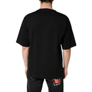 T-shirt ras du cou Dolce & Gabbana en coton noir à manches courtes