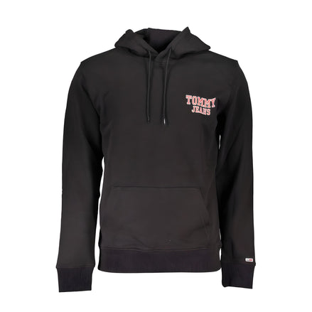 Sweat-shirt en coton noir Tommy Hilfiger pour homme