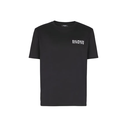 Balmain Black Cotton T-Shirt