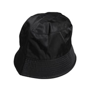 Dolce & Gabbana Black Cotton Wide Brim Bucket Hat