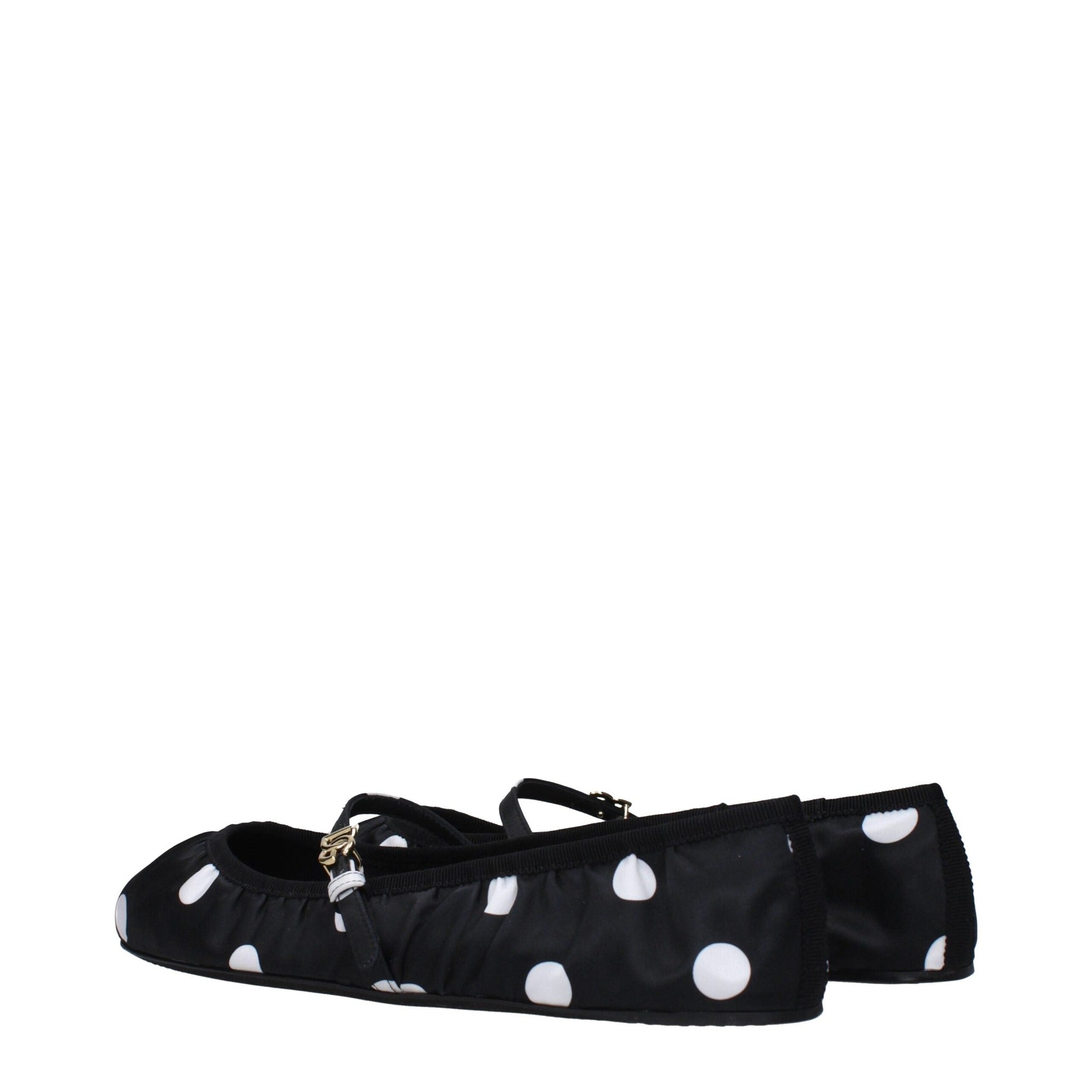 Ballerines en tissu noir Dolce & Gabbana