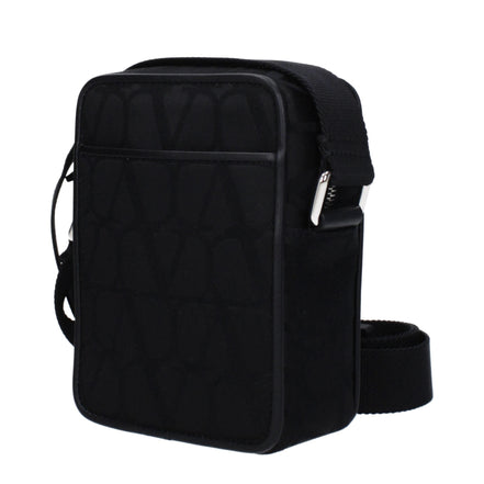 Sac bandoulière Valentino Garavani en tissu noir