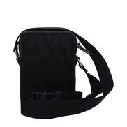 Sac bandoulière Valentino Garavani en tissu noir