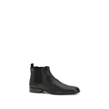 Bottines Prada en chevreau noir