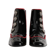 Bottes Chelsea Boutonnées Noires Jackie Dolce & Gabbana