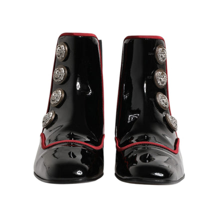 Bottes Chelsea Boutonnées Noires Jackie Dolce & Gabbana